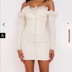 Ruffled sleeved Dress